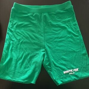White Fox Boutique Green High Waist Shorts